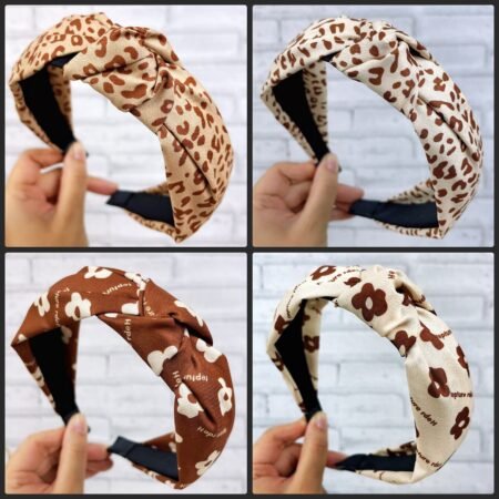 Coffee theme silky headband