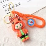 Cartoon labubu abs keychain
