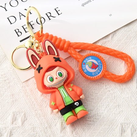 Cartoon labubu abs keychain