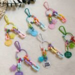 PVC schoolbag keychain accessories