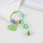 Acrylic pendant keychain with letter for bags