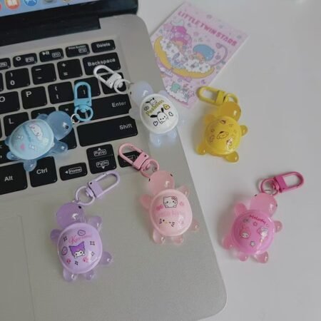 Luminous sanrio turtles key pendant