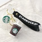Coffee cup pendant keychain