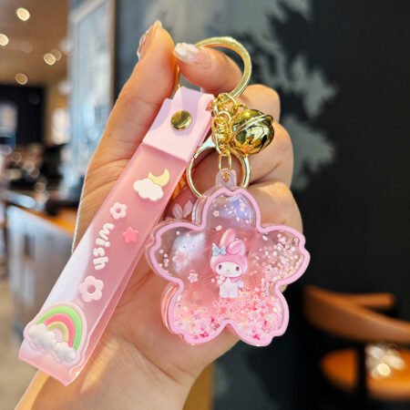 Sanrio quick sand pendant keychain