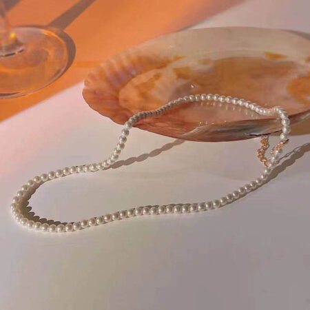 Korean pearl bead necklace only