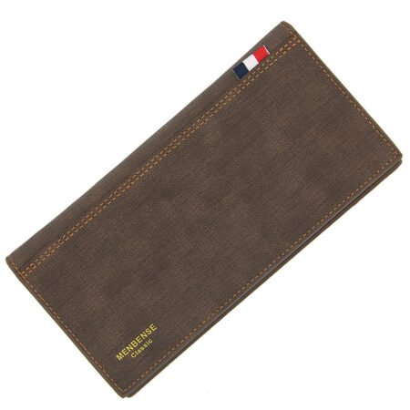 Men's frosted fashionable long wallet