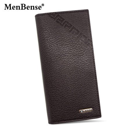 Mens embossed design long wallet