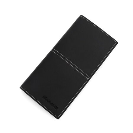 Men's long wallet with stich design