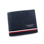 Stripe design men's short wallet