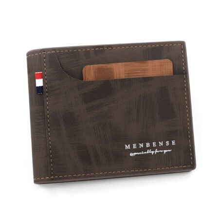 Men's frosted short wallet