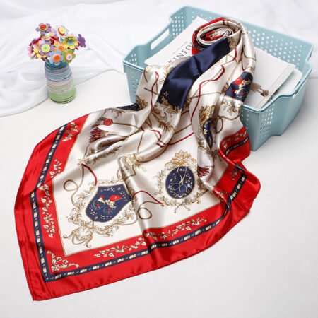 Imperial Wide border Square Silk Scarf