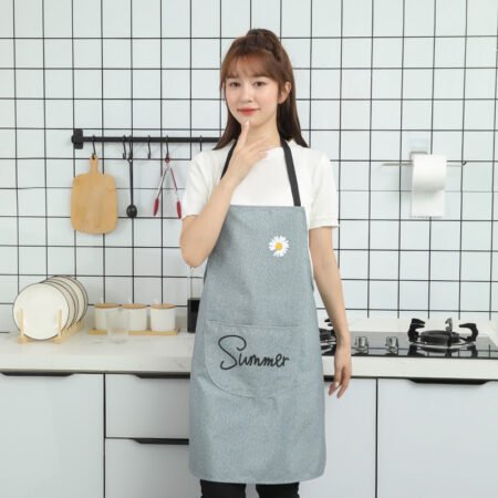 Summer text breathable cotton apron