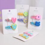 Children's cartoon side clips 2 pcs set