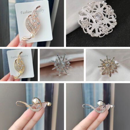 Random Pearl ornamental brooches 1 pcs