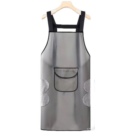 Semi transparent multipupose apron with hand wiping towel