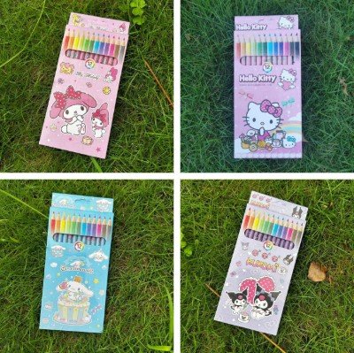 Sanrio wooden color pencil 12 pcs box