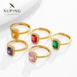 Xuping imitation colored gem luxury ring