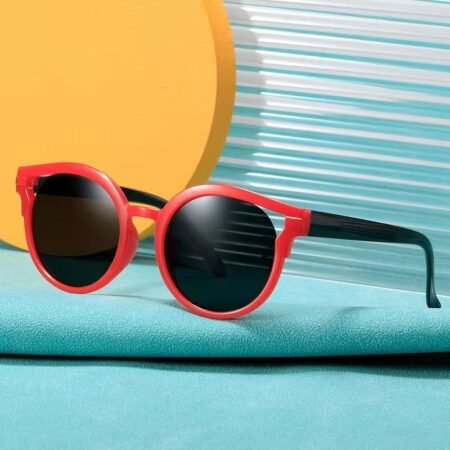Dual tone oval frame Anti uv sunglasses for kids
