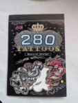 HD printed 280 tattoo sticker 4 page book