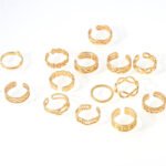 Adjustable 18K gold plated toe ring