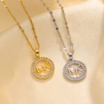 Luxury letter logo Titanium Necklace