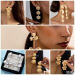 Flower tassel earrings