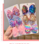 Marmaid theme children bow clip hairclip