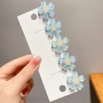 Cute flower side clip 5 pcs set