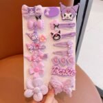 Sanrio cartoon 16pcs hairclip set