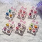 Childrens 3d cartoon 4 pcs hair clip set