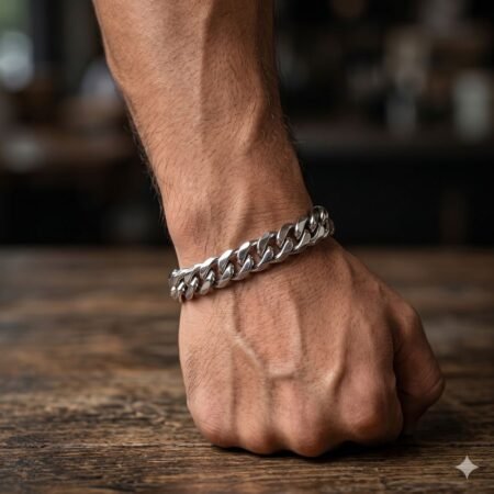 Premium Titanium Steel Cuban Link Chain 10 mm Bracelet for Men